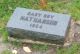 Headstone: Baby Boy (Avrohom) Nathanson